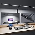 Desk lamp,LED Desk Lamps for Home Office,Eye-Care Architect Lamp for Desk with Clamp,Dual Screen Computer Monitor Gooseneck Smart Light:24W100 Lighting Models Adjustable Table Lamp for Study Drafting