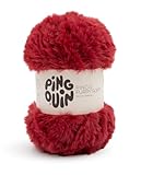 Composition : 100% POLYESTER Pingouin - Pelote de Laine Pingo Furry Soft - Laine à Tricoter - 100% POLYESTER - Aiguille n°8 - Couleur ROUGE