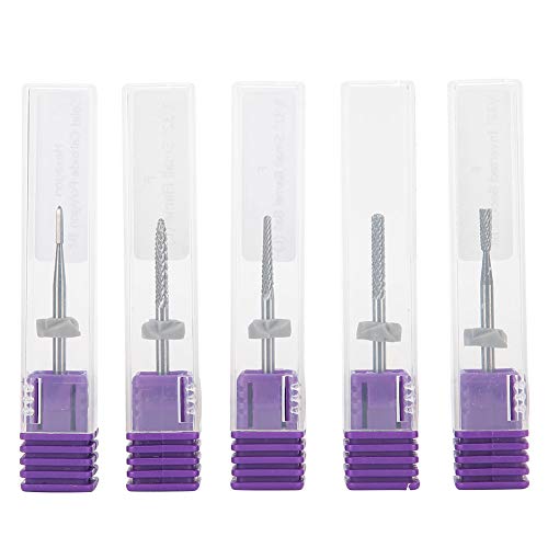 Set de 5 Puntas de Taladro para Uñas de Acero Tungsteno miniatura 1