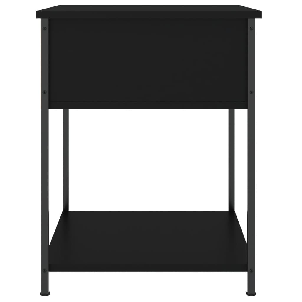 Mobiletto portaoggetti Comodino per camera da lettoComodini 2 pz Neri 44x45x58 cm in Legno MultistratoAdatto alle camere da letto