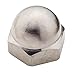 Ampg NUT80401CN Brass Nickel Acorn Nut, Brass Nickel
