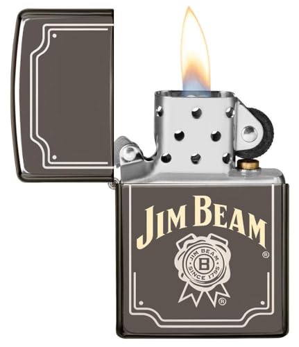 Encendedor Zippo Jim Beam Ice Negro Personalizado miniatura 2