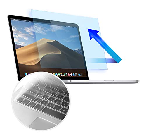 MacBook Pro 13 Screen Protector - Anti Blue Light Anti Glare Filter for 2015-2012 Old Apple MacBook Pro 13 Model A1425 A1502, Eye Protection Screen Protector With Ultra Thin Keyboard Cover