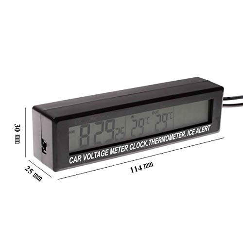 Reviews y listado de Reloj temperatura coche los preferidos por los clientes. 12 Imagen adicional