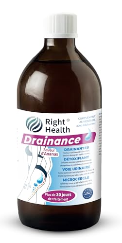 DRAINANCE: Draineur puissant détox 500ml 30 Jours. Drainant minceur à