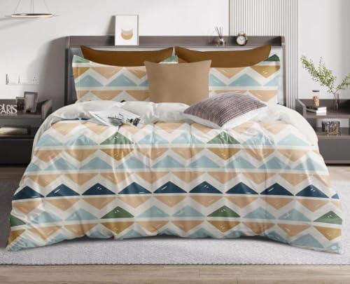 Image of The Royal King Collection 350 TC King Size Bedsheet with 2 King Size Pillow Covers| Beautiful Designer Flat Sheet | Luxury Soft Sheet (3pcs Set) |108x108 inches. (Multicolor-6620)