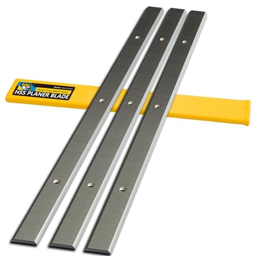 Planer Blades Knives HSS Replacement for Delta 22-580 22-549 22-555 22-590 Wen 6552 Craftsman 21743 Grizzly G0689 Ryobi AP1300 Metabo DH330 Thickness Planer 13 Inch Heat Treated Double edge Set of 3