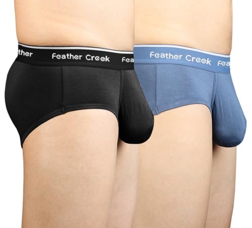 Mens Pouch Trunks Separate Big Enhance Underwear Briefs Comfy Mid-Rise Pouch Bikini Brief Boxer Briefs