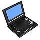 Topiky 7 Tragbarer DVD Player, HD 270° Schwenk 16: 9 Bildschirm Auto Film CD TV/Spielfunktion Großer Speicher mit Akku,für Auto/Heim/Outdoor/Reise(EU)