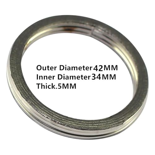 Junta de silenciador de escape de 42 mm de alta resistencia para Yamaha Grizzly 550 2