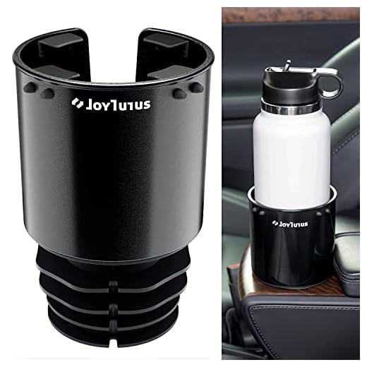 JOYTUTUS Cup Holder Expander for Car, Stable Car Cup Holder Expander for YETI, Hydro Flask, Nalgene, Large Car Cup Holders Hold 18-40 oz Bottles and Mugs, Car Cup Holder Adapter Fits Most Cup Holder