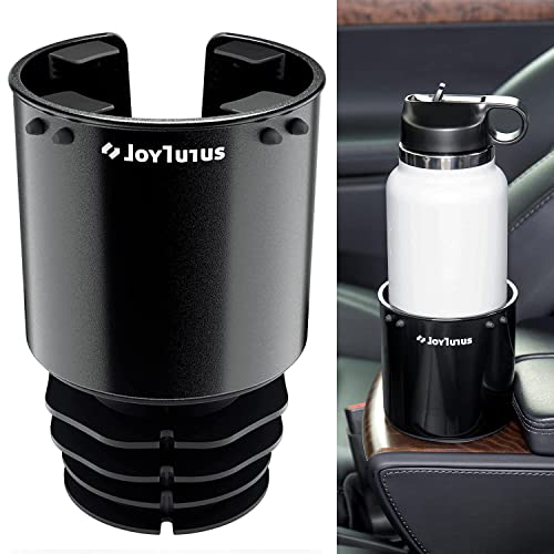 JOYTUTUS Large Stable Cup Holder Expander for YETI, Hydro Flask, Hold 18-40 oz Bottles and Mugs, Car Cup Holder Adapter with Adjustable Rubber Base