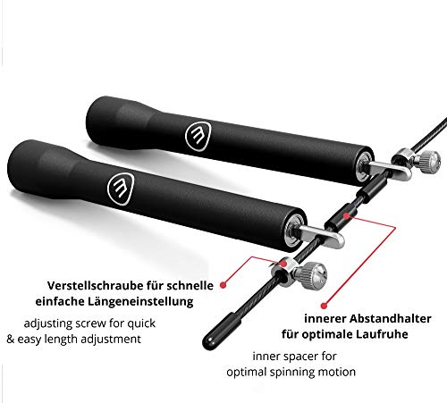 Corda per saltare veloce Speed Rope II + piano