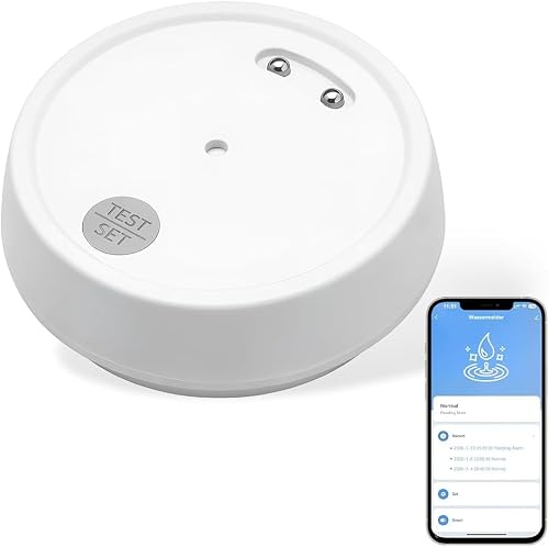 Détecteur de Fuite d’Eau WiFi d'eau IP66 Alarme 100 DB 