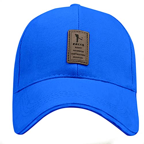 Image of solid plain unisex cotton caps free size adjustable casual look stylish cap