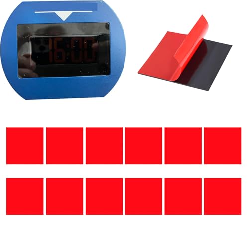 Bzzerumy 12 Pezzi di ricambi Adesivi per Disco di parcheggio elettronico, 12 Pezzi, Compatibile con Vari Dischi di parcheggio, Adesivo Speciale a Doppio Lato per Parabrezza, Adesivi per Orologio di