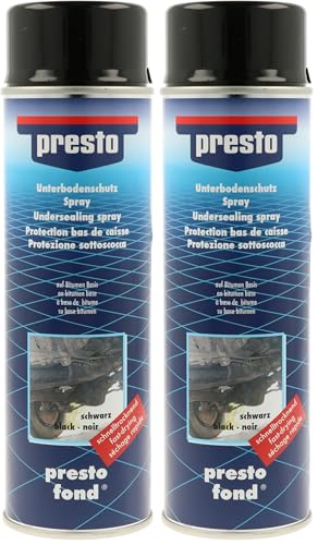 Presto 306017 Unterbodenschutz Bitumen schwarz 500 ml (Packung mit 2)