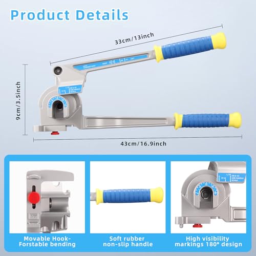 Image of 3-IN-1 Tube Bender for 1 /4 inch, 3 /8 inch, 1 /2 inch (12.7 mm) Outer Diameter
