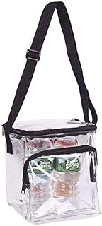 Clear Lunch Bag Stadium Security Approved Clear Lunch Box with Adjustable Strap