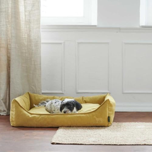 HUNTER EIBY Hundesofa, schmutzabweisend, Easy CLEAN-Technologie, pflegeleicht, M, gelb