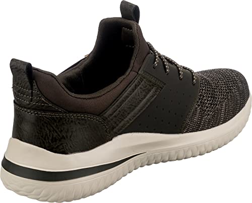 Image of Skechers Men's Delson 3.0 Cicada Sneaker | Casual, Air-Cooled Memory Foam, Goga Mat Arch, Lightweight Mesh Knit