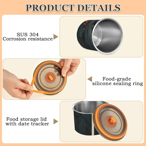 Contenedor para café hermético de acero inoxidable 500ml miniatura 5