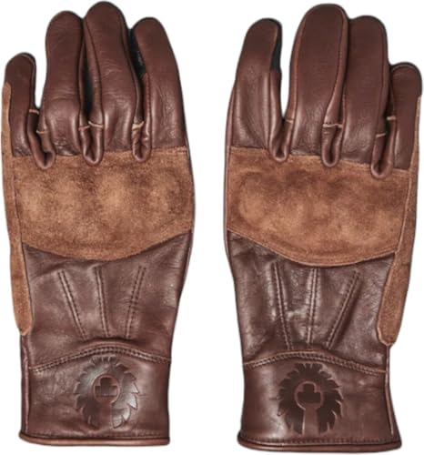 Belstaff Clinch Guanti da moto impermeabili, marrone, 2XL