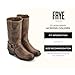 Frye Harness 12R Boots for Women - 11 ½” Italian Leather, Durable Rubber Outsole with Genuine Stitch Welt Construction, and Nickel & Brass Hardware, Smoke - 9.5 M