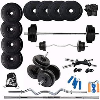 Bodyfit Fitness Home Gym Set (10kg-100kg) dumbles Set for Home Gym & Fitness Equipment,Exercise Set. (40 Kg Gym Set)