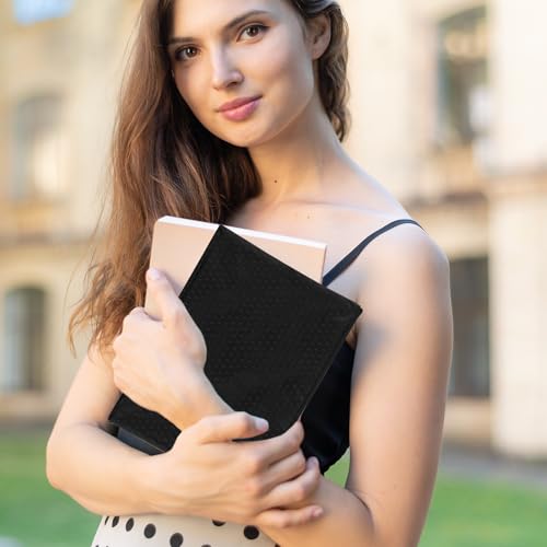 CATELL 10 Stück Geldtasche, Geldtaschen Banktasche 24 x 18 cm Geldmappe Banktasche A5 mit Reißverschluss Wasserdichte Bankmappe Schwarz Dokumententasche für Schule Büros Business Haushalt