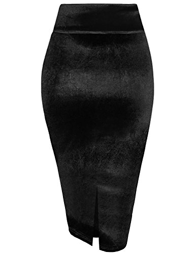 Image of HyBrid & Company Women's Elastic Waist Stretchy Slim Fit Skirt