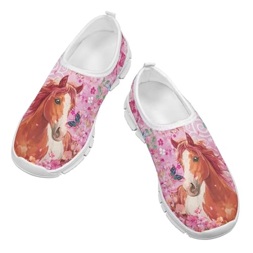 Children's Casual Shoes Slip on Walking Shoes for Little Boys Girls Breathable Running Shoes Lightweight Non-Slip Unisex Fashion Sneakers SizeUS 11-153