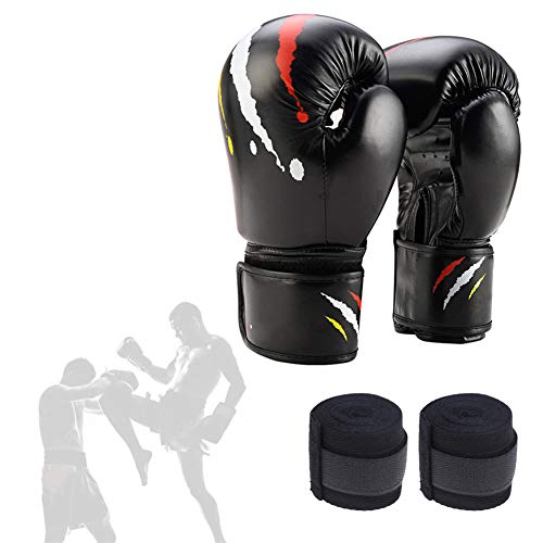 Moooi Gants De Boxe Bande Boxe De Boxe Wraps Femmes De Boxe Bandages de Poignet De Boxe Wraps pour Hommes Gel Main Wraps Bandages de Boxe Set-1,Freesize