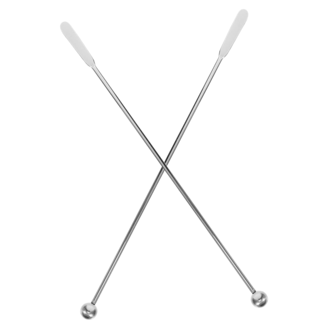 Mikinona 2pcs Stainless Steel Cocktail and Coffee Stir Sticks Reusable Metal Mixing Stirrers for Tea Milk and Beverages Elegant Design for Bars Parties and Home Use