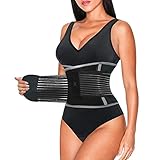 Finlin Women's Waist Trainer Slimmer Waist Trimmer Back Support Belt Weight Loss Exercise Fitness En