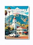 Handmade Fridge Magnet California Souvenir Gift Size 2X3 (Santa Barbara 1)