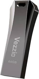 Vezzio 32GB USB Flash Drive 100MB/s, USB 3.2 Gen1 Thumb Drive | USB Flash Drive, High Speed, Metal Casing, Portable Memory Expander Compatible with Photos, Videos, Car Audio