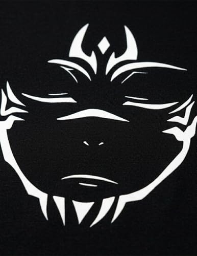 Image of SUKUNA Jujutsu Kaisen Night Glow Crew Neck Regular T-Shirt for Men & Women Black