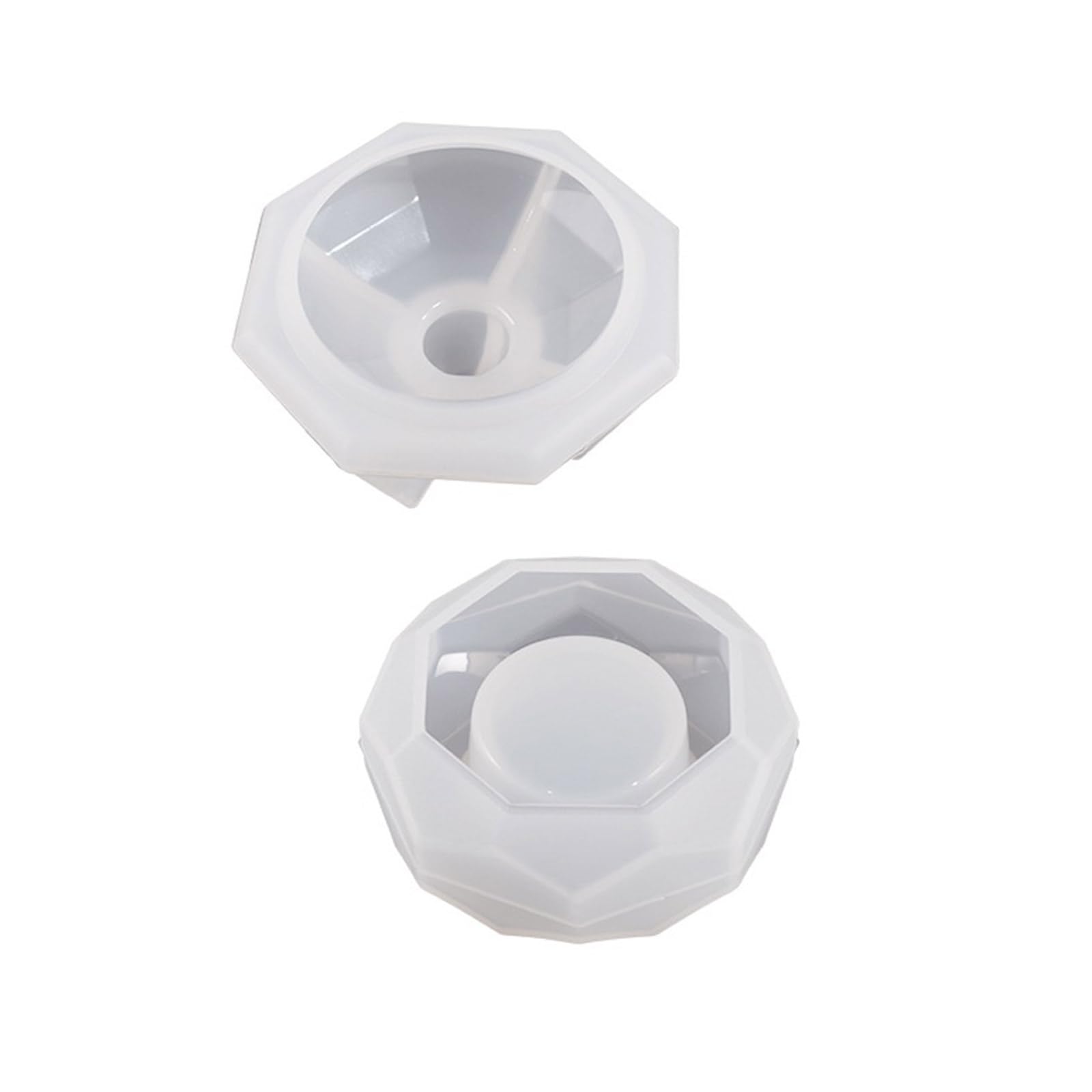 oringnat Hexagonal Section Candle Holder Resin Tray Silicone for Resin Epoxy Casting Mold for Candlestick Jewelry