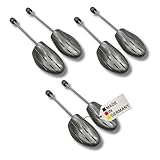DELFA Comfort Kunststoff Schuhspanner - Größe 35-38 - Set aus 3 Paar - Schuhformer Schuhstrecker mit Spiralfeder für bequeme Damenschuhe und Sneaker