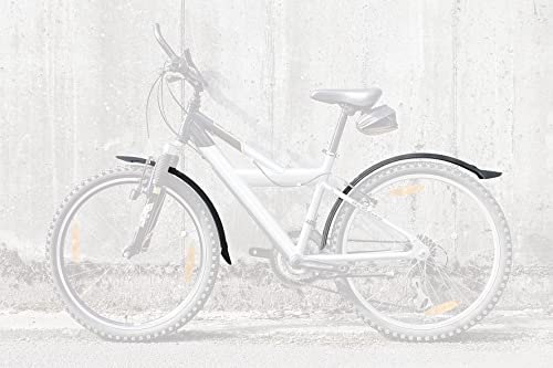 SKS GERMANY Velo 55 Junior zestaw błotników 24" (ochrona przed pryskaniem do rowerów dziecięcych i młodzieżowych, do opon o szerokości 42-50 mm, mocowanie kątowe, mocowanie wsporników dostępne