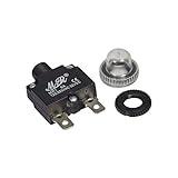 Zephyr 5 Amp DC Circuit Breaker Push-Button Reset with Quick Connect Terminals and Waterproof Button Cover