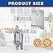 MorningRo 1 Set Garage Door Lock Kit Universal L-Handle Lock with Inside Side Latch Keys Garage Door Repair Parts Replacement Hardware Kit for Home Improvement