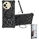 Kinetijy Custodia per Alcatel V3 Ultra T803d Case Phone Cover Custodia [ con 9H HD Vetro Temperato][Supporto ad Anello a 360°, Magnetico] CX-11-HEI
