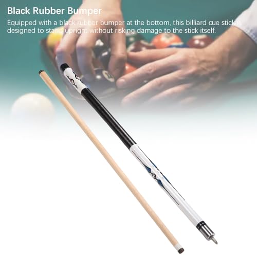 Taco de billar blanco de madera de arce con punta de 13mm miniatura 3