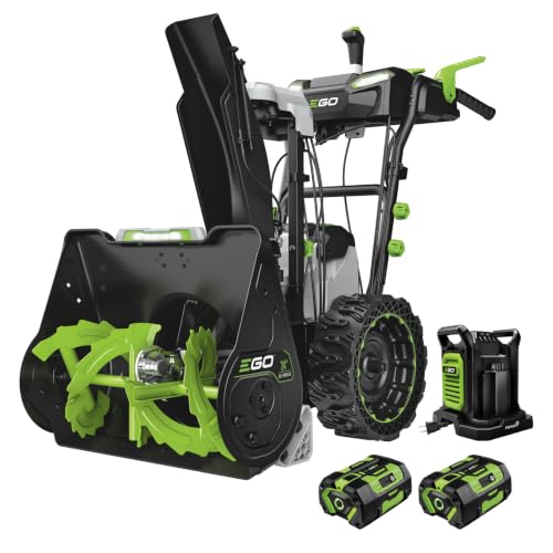 Image of EGO Power+ SNT2424 24 inch Two-Stage Snow Blower, (2) 6.0Ah Batteries and Dual Port Charger Included