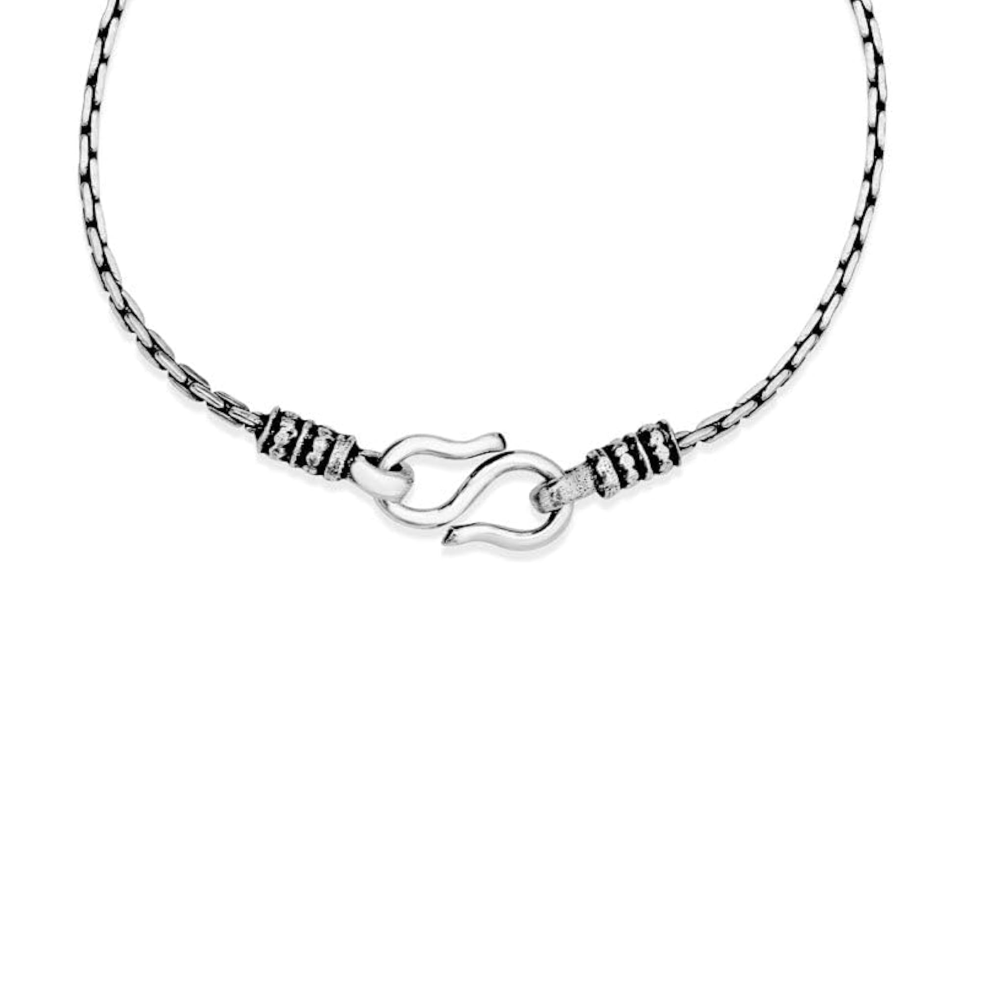 Pure 925 Sterling Silver Bracelet for Men, Vajra Design
