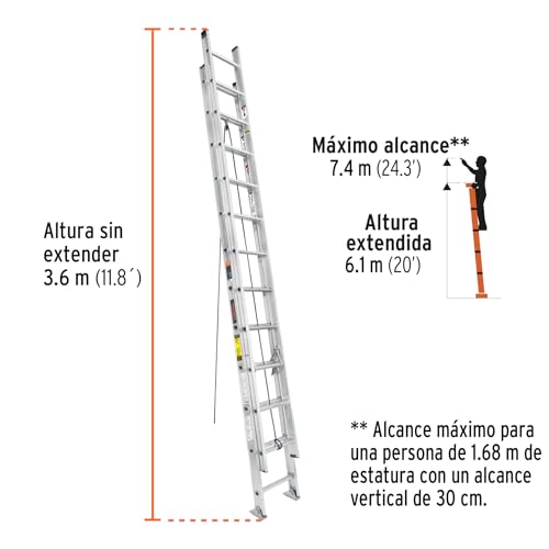 Escalera de extensión 6 metros 8 Imagen adicional