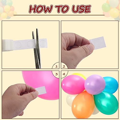 600PCS Glue Balloon Dots, Removable Sticky Spots, Extra Strong Glue Dots Double Sided for Birthday Party, Wedding, Christmas Decorations and DIY Scrapbooking Craft - Image 4