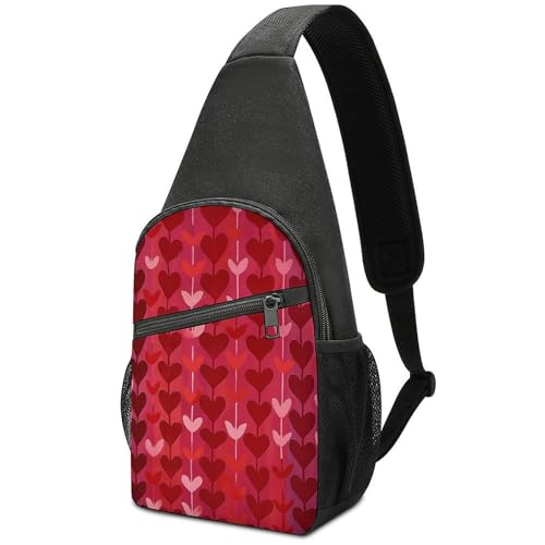 Bolso bandolera pequeño unisex diseño corazón miniatura 1
